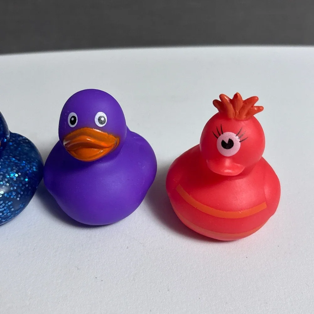 Rubber Ducks Lot of 12 Multicolor Pug Pirate Pixel Pig Skull Be Mine Cyclops Toy